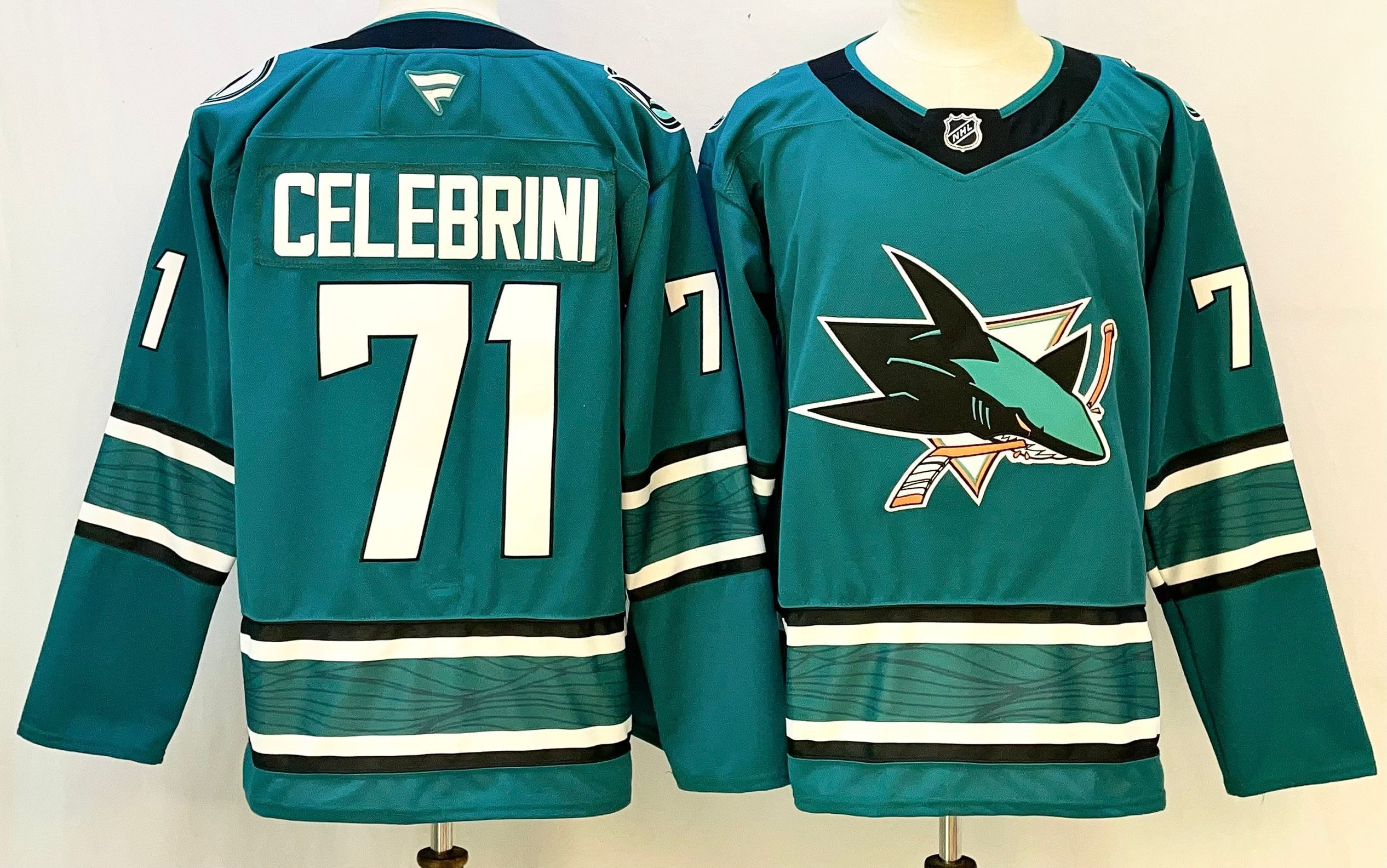 Men San Jose Sharks #71 Celebrini Green 2026 Adidias NHL Jersey style 002